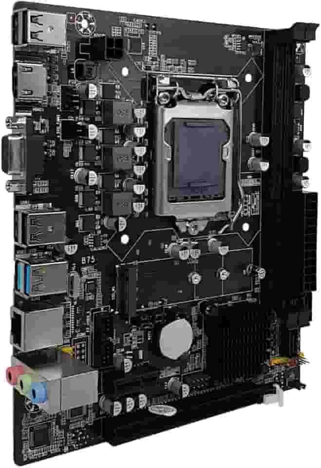 Placa Mãe H61 LGA 1155 DDR3 para Intel 2ª e 3ª Geração Suporte Nvme e Dual Channel 16GB USB 3.0 SATA II PC Desktop