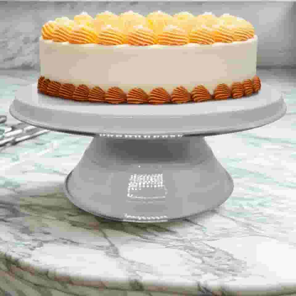 Suporte Bailarina para Bolo Nº 30 Branco – Base Giratória Profissional para Decoração de Bolos e Confeitaria