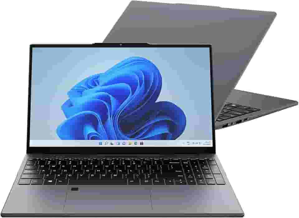 Notebook Huitbat TK-R15 AMD Ryzen 5 3500U, 16GB RAM, 512GB SSD, Tela 15,6" LED IPS Full HD, HD Cam, Reconhecimento de Impressão Digital, Windows 11 Pro, Cinza