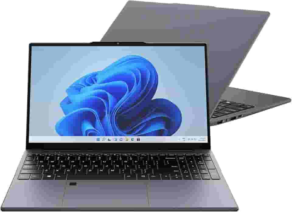 Notebook Huitbat TK-R15 AMD Ryzen 5 3500U, 16GB RAM, 512GB SSD, Tela 15,6" LED IPS Full HD, HD Cam, Reconhecimento de Impressão Digital, Windows 11 Pro, Cinza