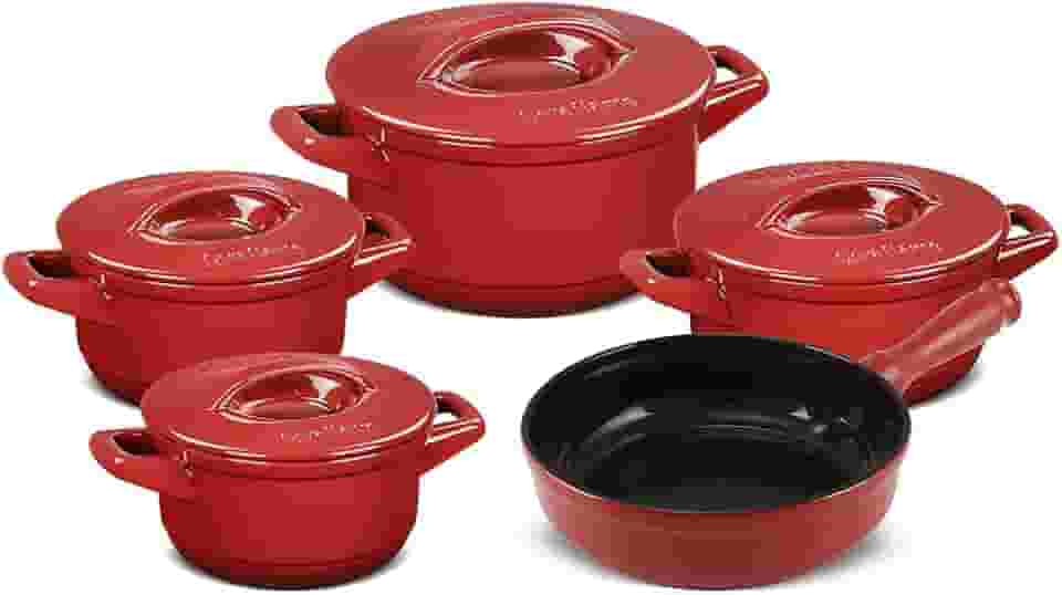 Ceraflame Conjunto Panelas de Cerâmica Duo+ Smart 5 Peças Pomodoro