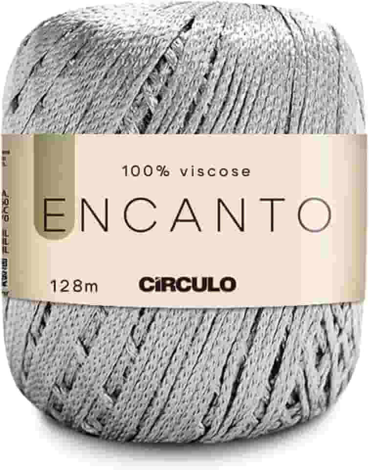 Linha Fio Encanto Prata Alumínio Para croche/trico 128m Circulo 10