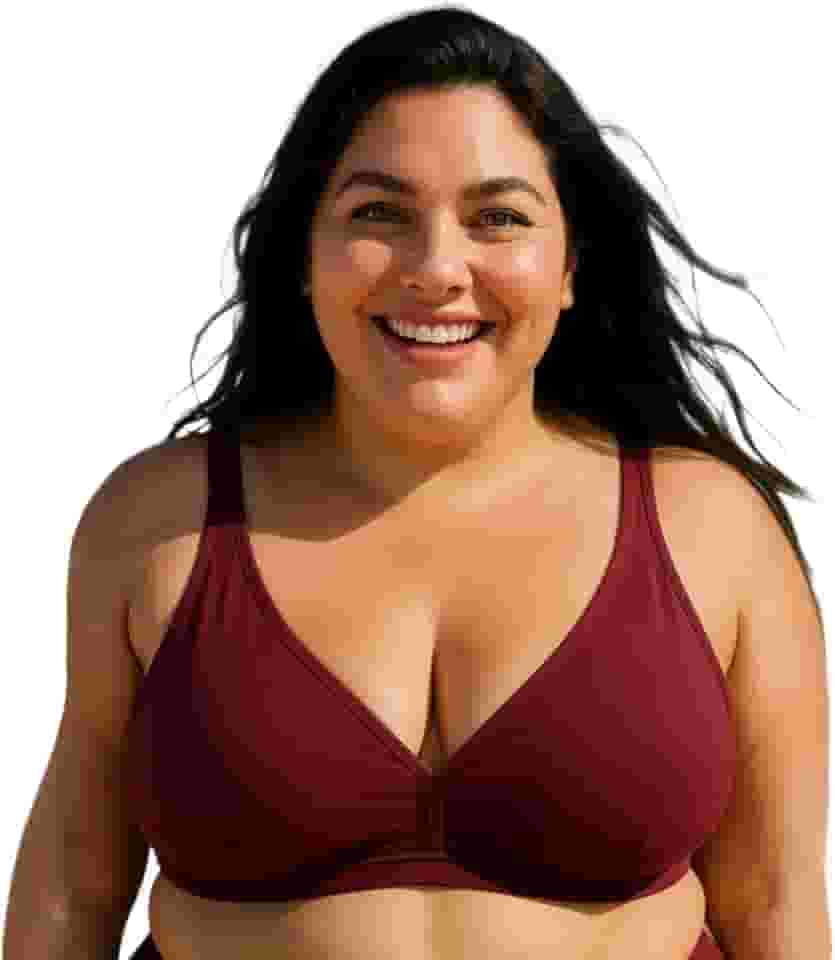 Parte De Cima Biquíni Top Sem Bojo Plus Size Reforçado Praia