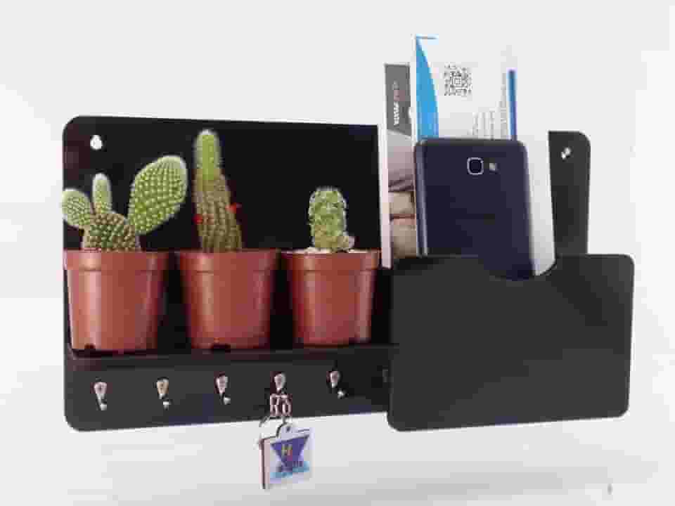 Porta Chaves Carta E Organizador Decorativo