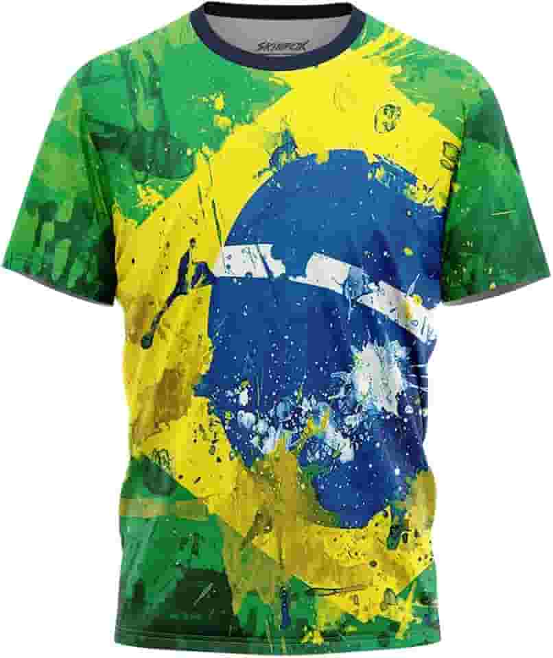 Camiseta Masculina Países e Locais Skinbox Estampa HD Regulação Térmica