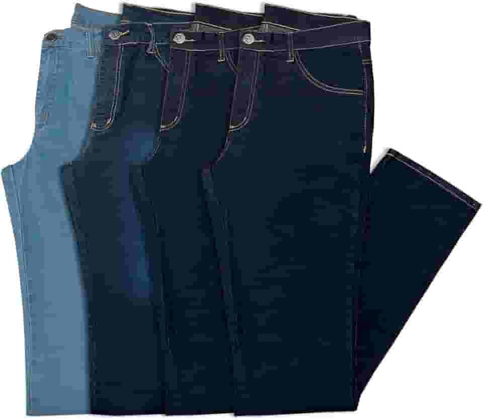 Kit 4 Calças Jeans Masculina Tradicional Almix