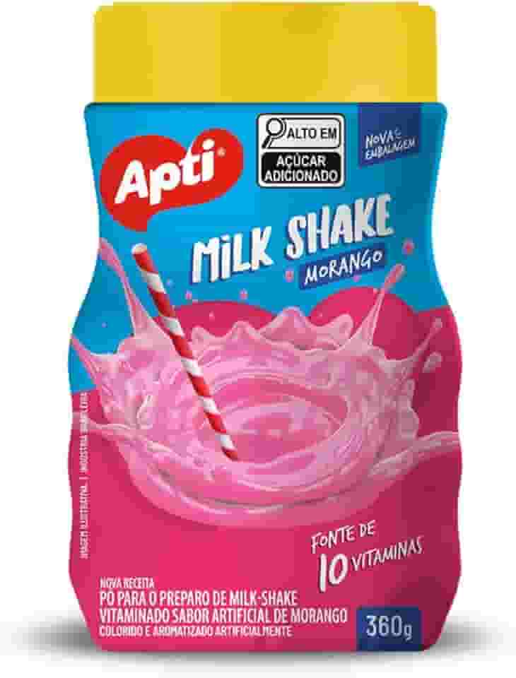Pó Para Preparo De Milk-Shake Apti 360g Morango