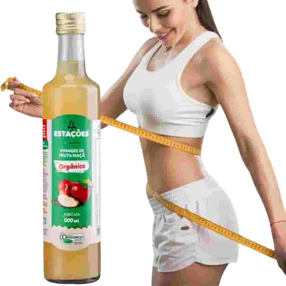 Vinagre De Maça 100% Orgânico Acidez 4,2% 500ml - 4 Estações