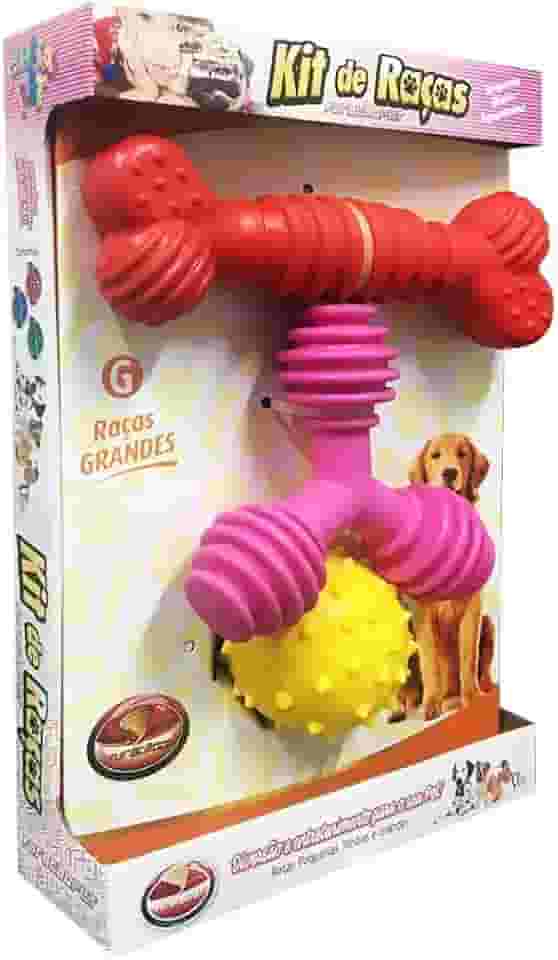 Furacão Pet Kit Raças Grandes N02 Para Cães 3 Unidades (Cores Sortidas)