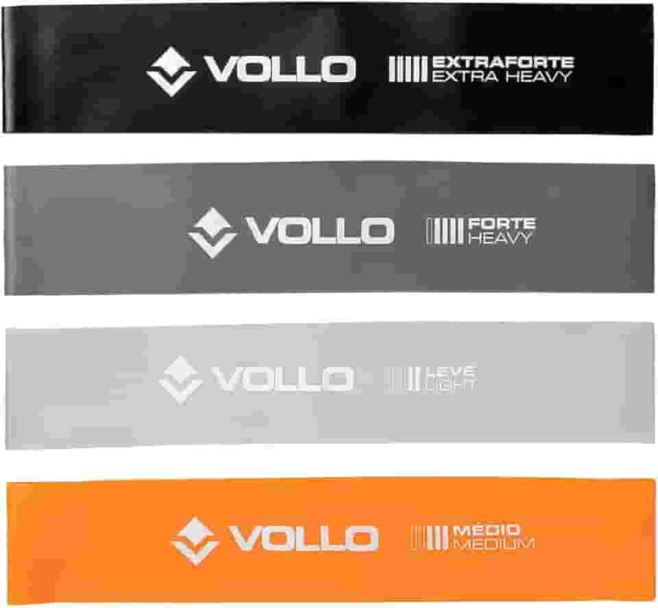 Kit 4 Faixas Elásticas Bands 3 Intensidades