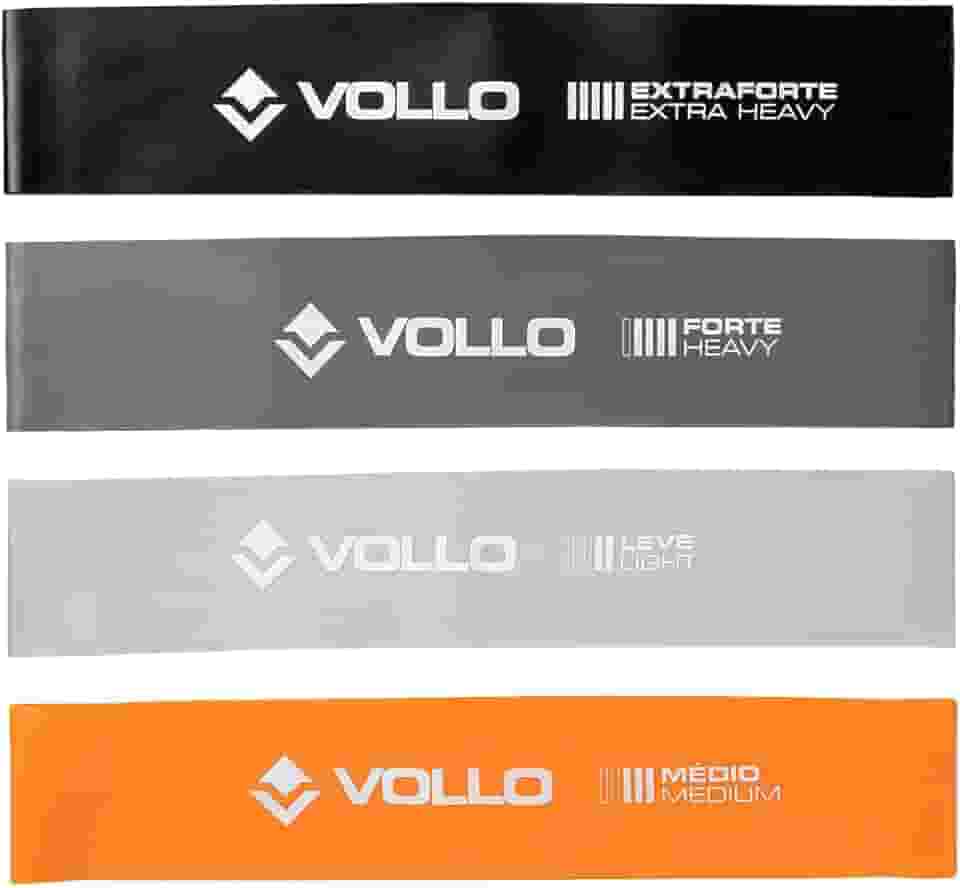 Kit 4 Faixas Elásticas Bands 3 Intensidades