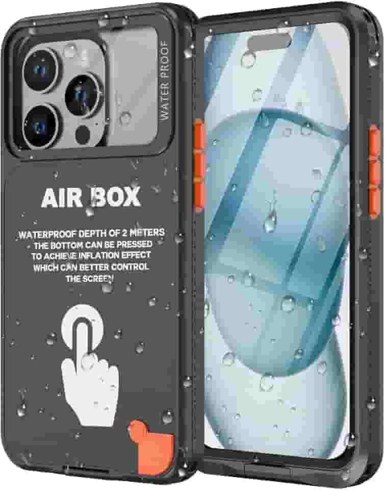 Capa universal à prova d'água para iPhone 15/14/13/13/11 Pro, XR/XS preta