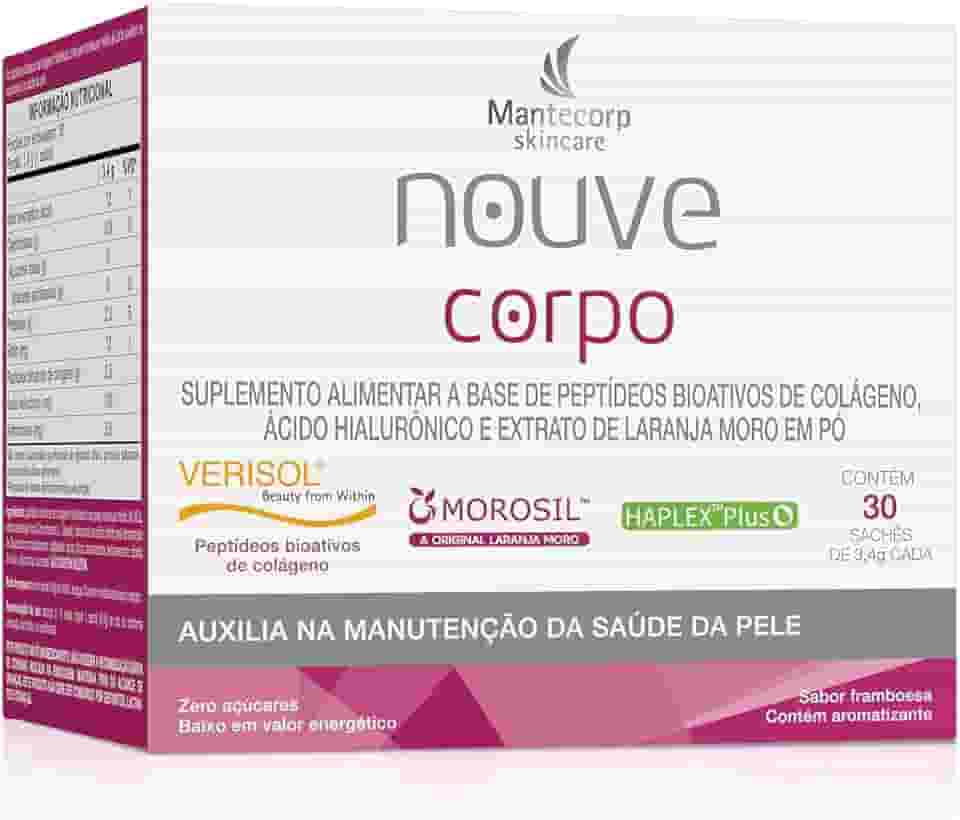 Nouvé Corpo Framboesa – 30 Sachês – Suplemento com Vitamina C – Ação Nutritiva e Bem-Estar Geral – Mantecorp