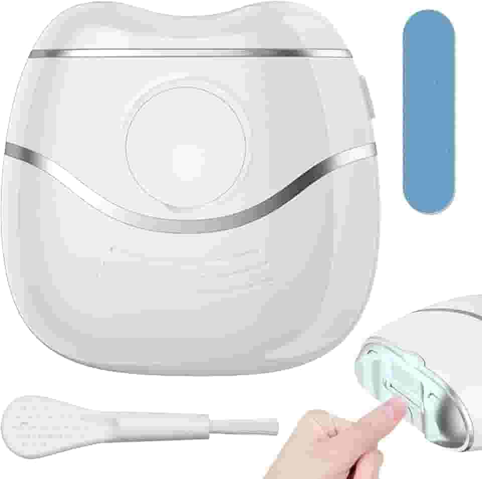Cortador de Unhas Elétrico, Aparador de Unhas com Lixa de Unha, Cortadores Automáticos para Adultos, Idosos, Homens, Mulheres, Crianças, 3 Níveis de Velocidade(Branco, Pilhas Aaa Necessárias,
