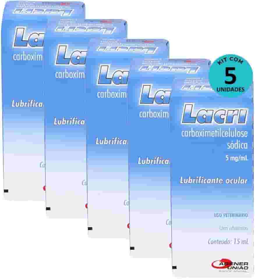 Kit 5 Colírio Lacri Agener 15ml