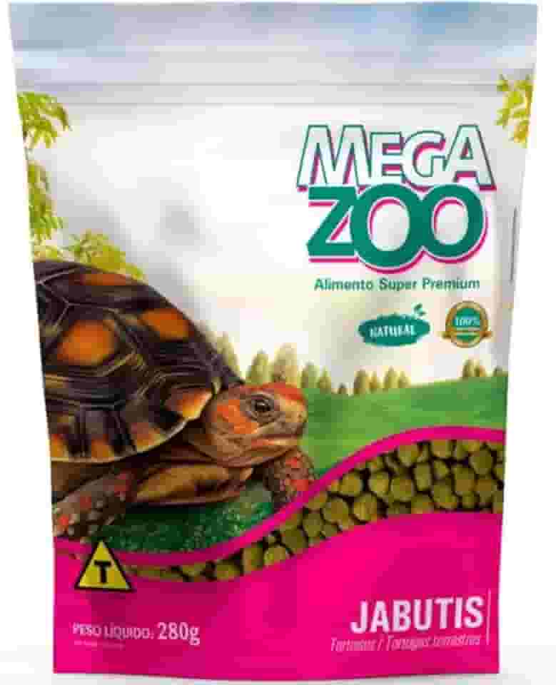 RAÇÃO MEGAZOO EXTRUSADA JABUTIS 280G