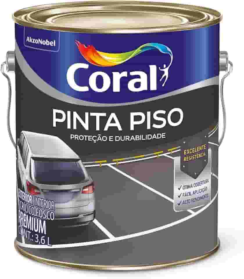 PINTA PISO CINZA ESCURO 3,6L - CORAL