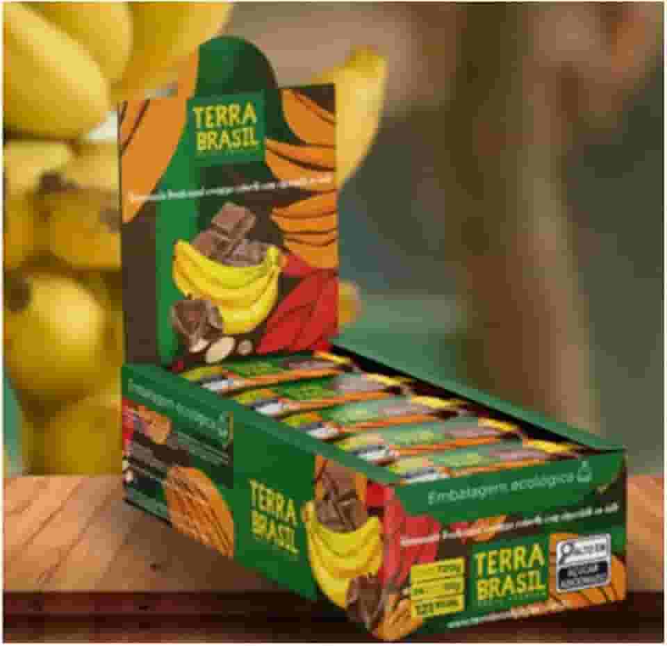 Bananinha Com Cobertura Chocolate Terrra Brasil- Cx 24un/30g