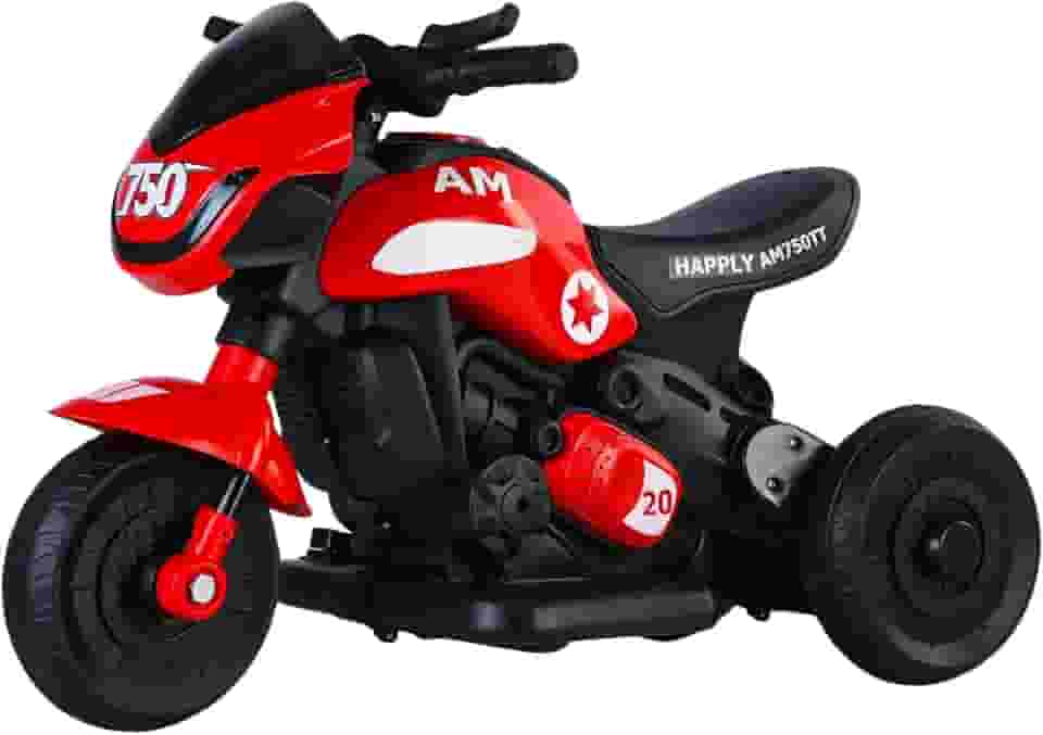 Moto Vermelha Elétrica Infantil Motor 380W Brinquedo Criança Race Unitoys