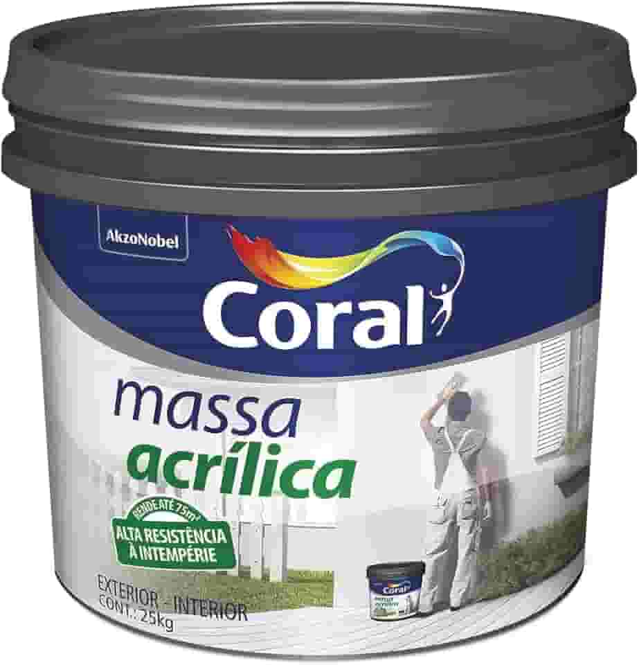 MASSA ACRÍLICA BRANCO 25KG - CORAL