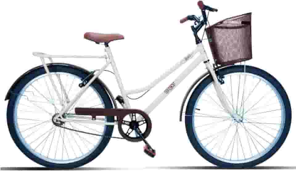 Bicicleta Forss Rose Retro, Aro 26, Feminina, Com Cestinha, Sem Marchas, Freio V-Brake