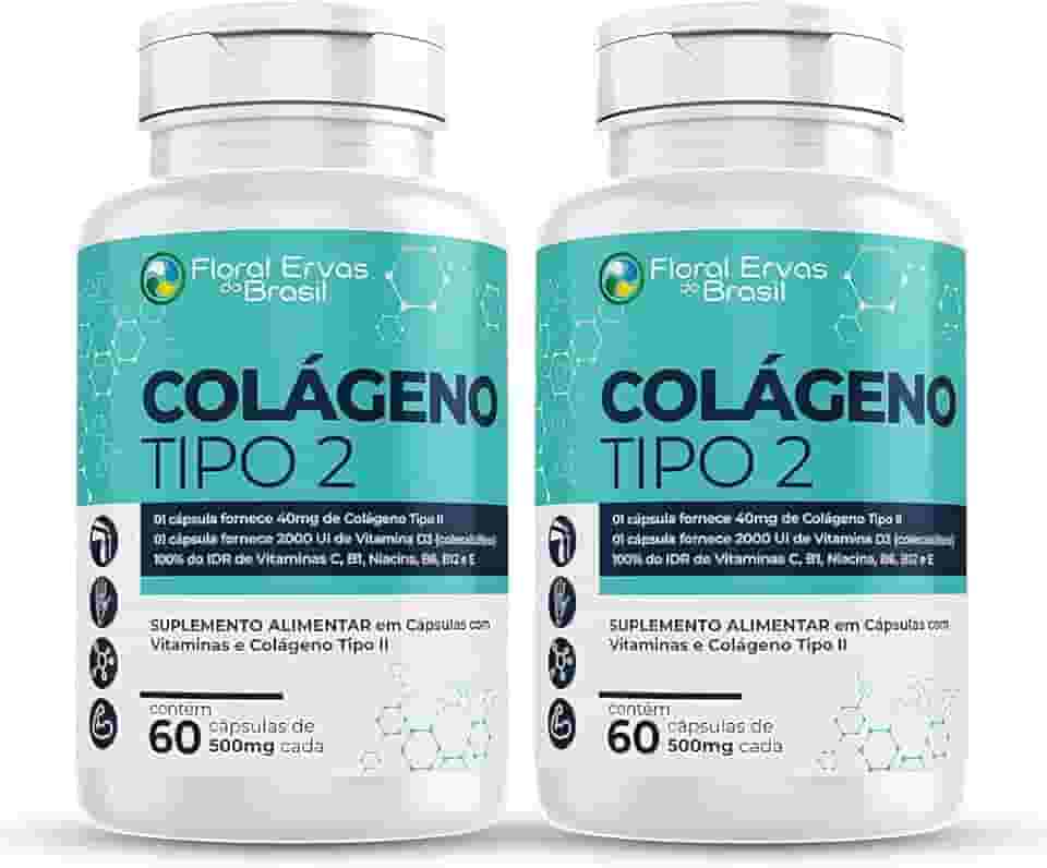 Colágeno Tipo 2 I I 2x 60 Cápsulas + Vitaminas Máx. 1 Ao Dia