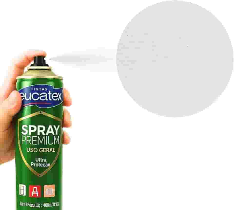 2 Tinta Spray P/Pintar Moveis Metal Plastico Mdf Eucatex (BRANCO FOSCO)