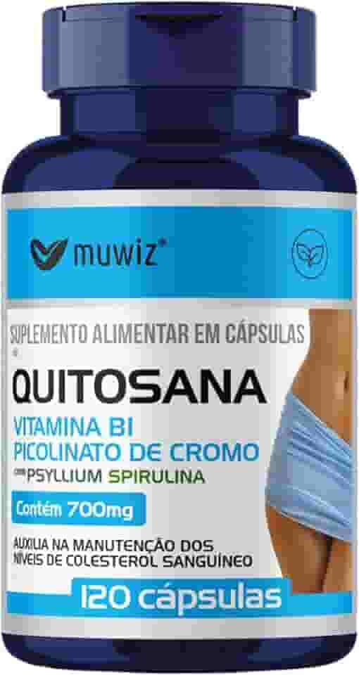 Quitosana Psyllium + Spirulina 120 Cápsulas 500mg - 120 Cápsulas