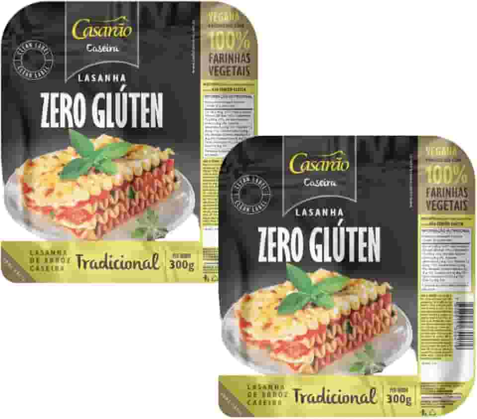 Kit com 2 Pacotes de Massa para Lasanha Tradicional sem Glúten de 300g cada - Casarão