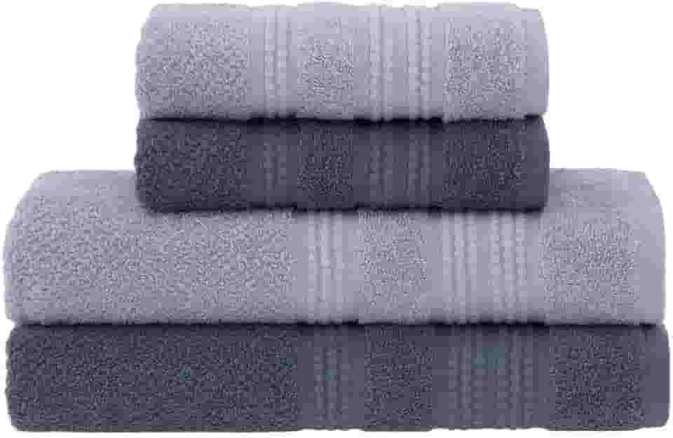 Jogo de Toalhas Buddemeyer Frape Dots Banho Cinza Claro/Cinza 4 peças