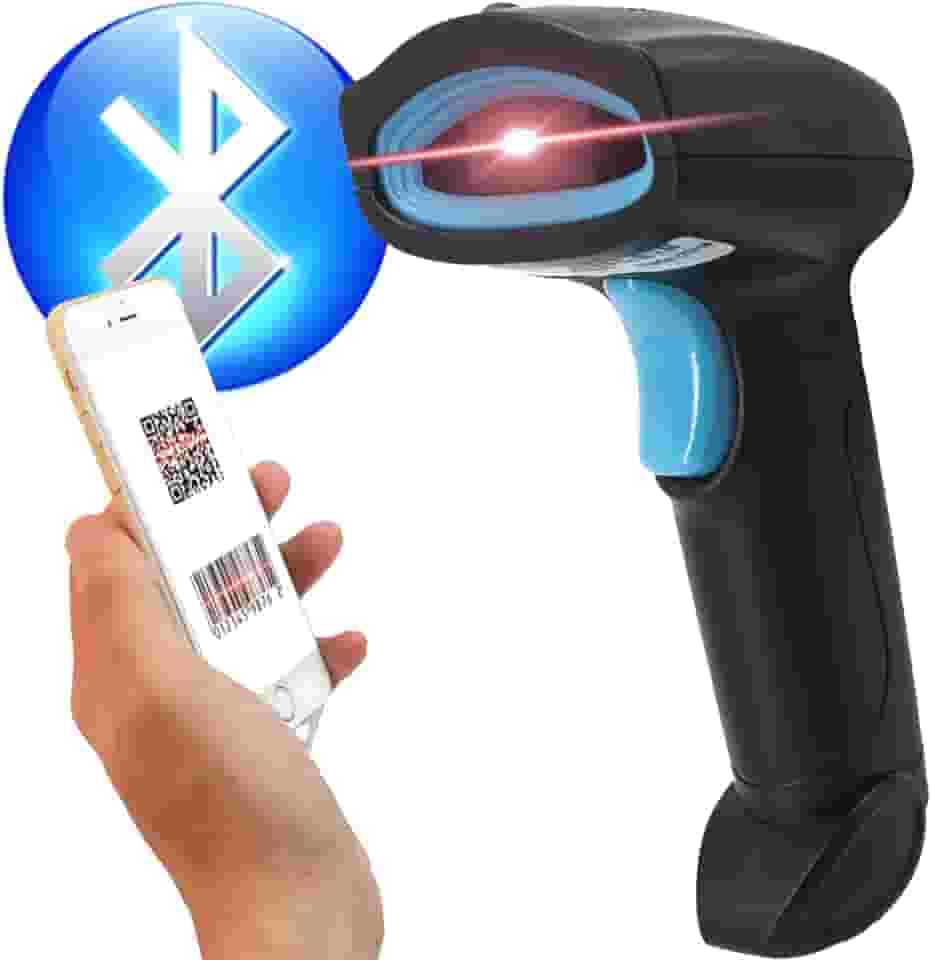 KILOGOGRAPGH Scanner Bluetooth QR Code U2B – Scanner de livros para biblioteca pessoal, scanner de código QR para laptop, iPhone, computadores Mac Android, scanner de código de barras Bluetooth sem