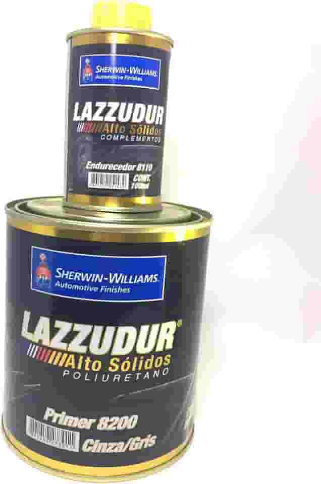 Primer Automotivo Pu Cinza/gris 8200 Lazzuril Alto Solido