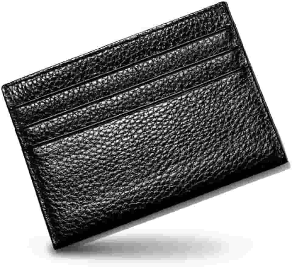 Porta-Cartões Slim Unissex – Carteira Minimalista em Couro Sintético, Compacta, Leve e Segura para Cartões, CNH e Dinheiro.