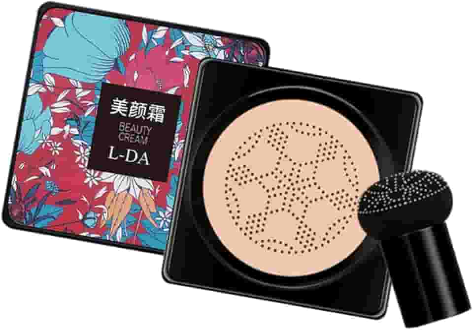 Almencla Almofada de ar de cabeça de cogumelo, creme bb, ilumina, até hidratação da pele, base líquida fácil de aplicar, base de maquiagem facial, Cor natural