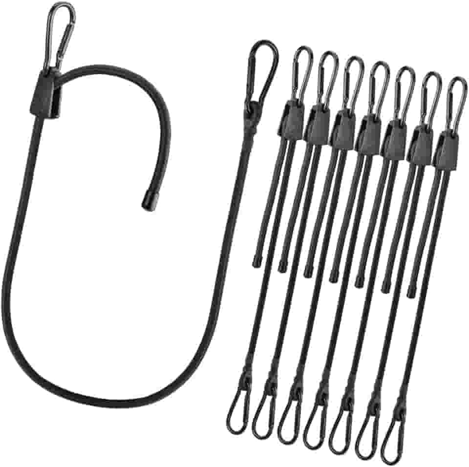 Corda de Bungee Jump Resistente com Alça Ajustável E Ganchos, 8 Unidades