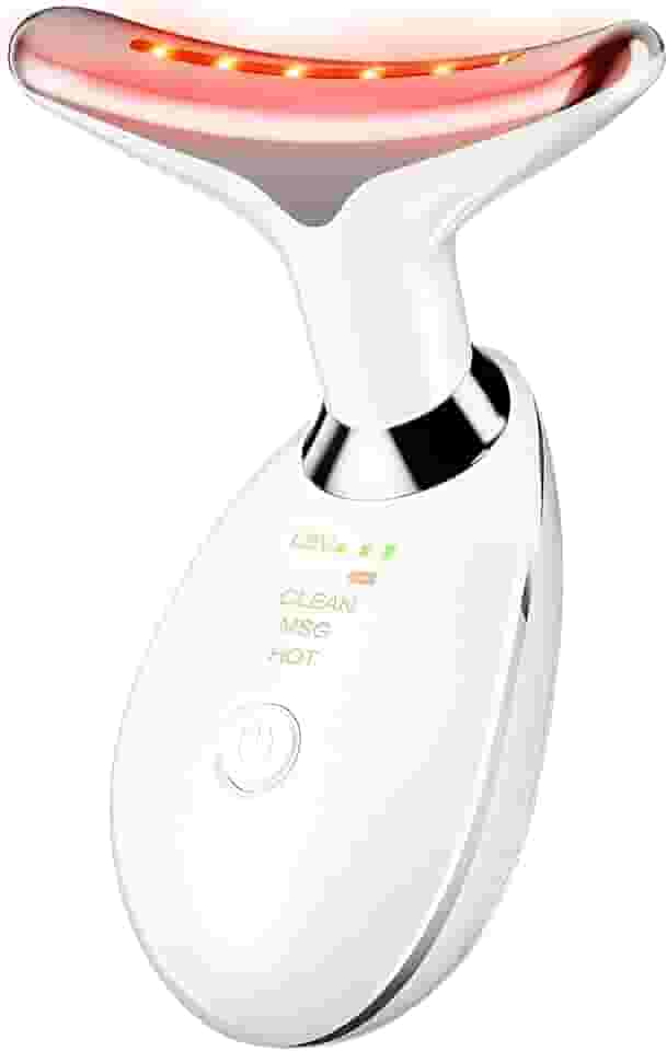 Massageador Facial Elétrico 3 Funções EMS com Aquecimento