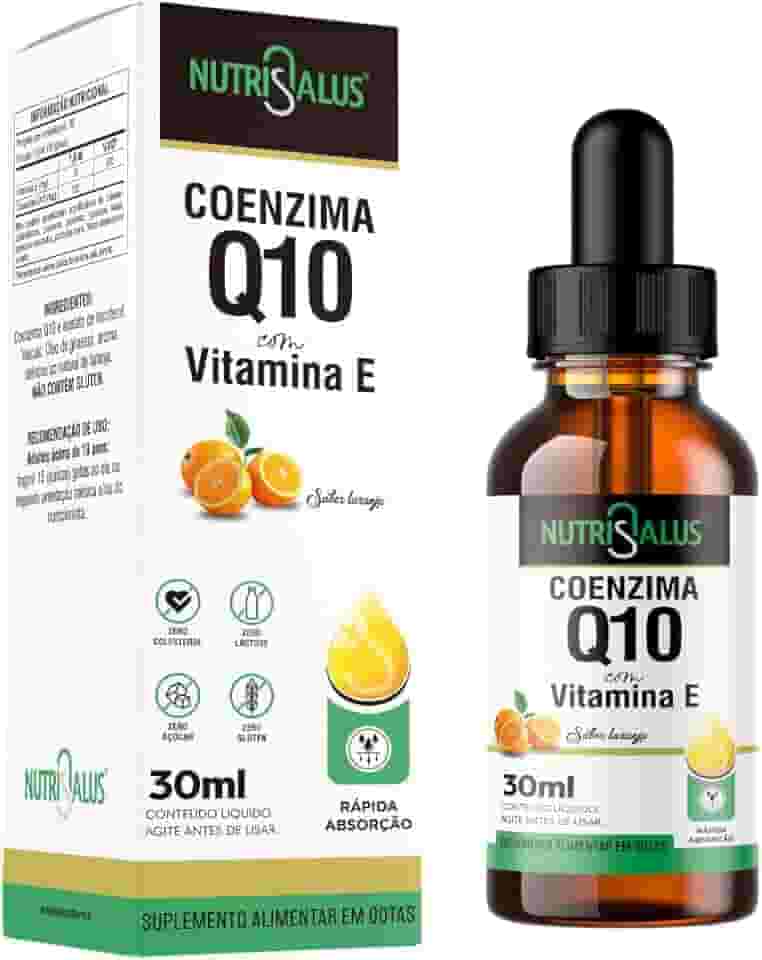 Coenzma Q10 + Vitamina E Gotas 30 ML Sabor Laranja Nutrisalus