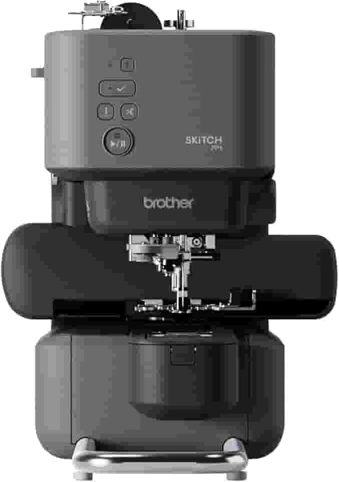 Brother Máquina de bordar de agulha única Skitch alimentada pelo aplicativo móvel Artspira necessário, área de bordado de 10 x 10 cm, conectada por Bluetooth