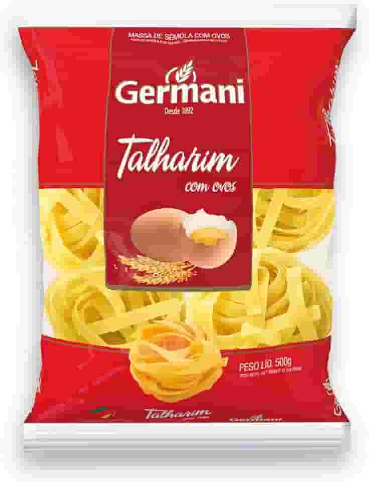 Germani Alimentos Macarrão Talharim Médio Com Ovos Germani 500G Massa Talharim De Sêmola Com Ovos Pasta Tagliatelle Medie All Uovo Vermelho Um Ninho Delicioso De Sabor Receita Caseira Desde 1892