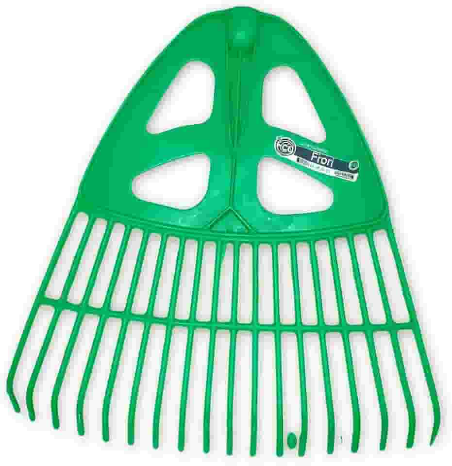 Vassoura Rastelo de Jardim – Leve, Resistente e Ideal para Juntar Folhas Secas - Plástico Resistente, Sem Cabo