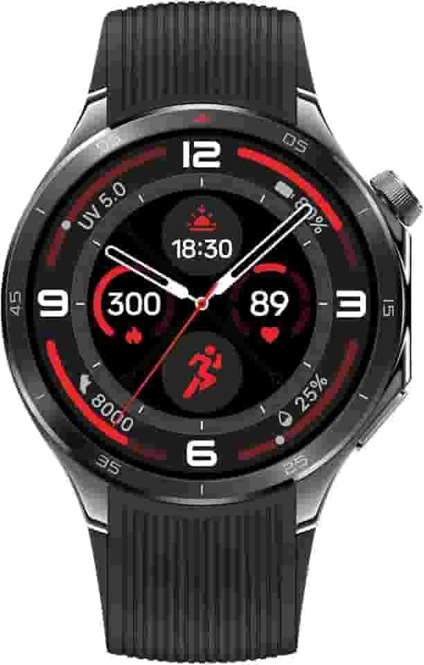 OnePlus Watch 3 Obsidian Titantium, 32 GB, bateria de 120 horas, rastreamento de saúde e fitness, design de cristal de safira, bisel de titânio, motor duplo, sistema operacional de desgaste da Google