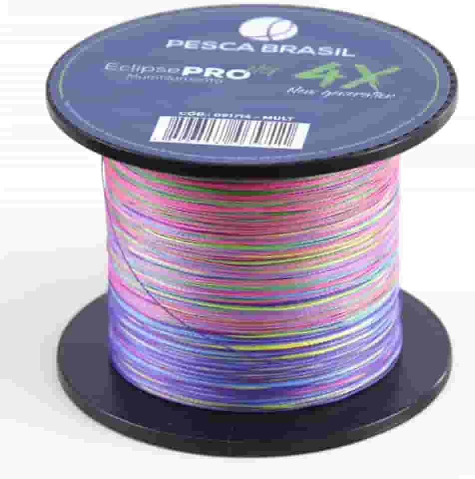 Pesca Brasil, Linha de Pesca 500m Multifilamento Resistente 0,28mm Alta Performance, Multi Eclipse Pro 4X NG