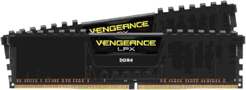 CORSAIR VENGEANCE LPX DDR4 RAM 32GB (2x16GB) 3200MHz CL16-20-20-38 1,35V Intel AMD Desktop Computer Memory - Preto (CMK32GX4M2E3200C16)