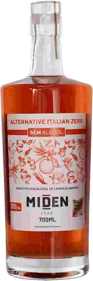 Miden Alternative Italian Zero 700ml Aperitivo Sem Álcool de Laranja