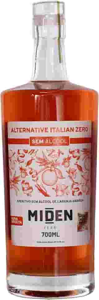 Miden Alternative Italian Zero 700ml Aperitivo Sem Álcool de Laranja