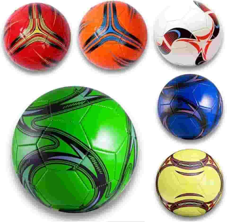 2 Bola De Futebol Society Campo Quadra Colorida Tamanho Padrão N°5 Premium