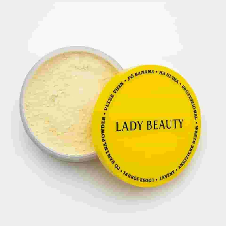 Pó Facial Banana, 15g, Acabamento Matte, Selador de Maquiagem