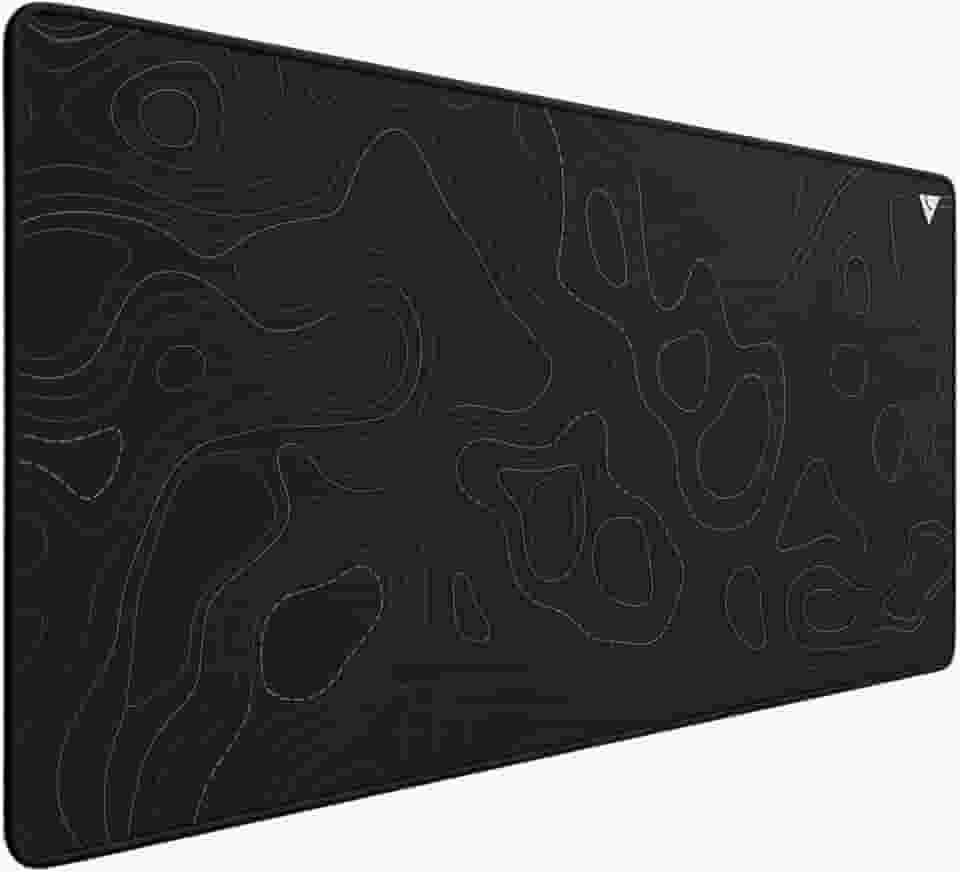 Mousepad Gamer Force One Skyhawk XXL Preto 90x40cm - Precisão Extrema para FPS, Base Antiderrapante e Superfície Speed Premium