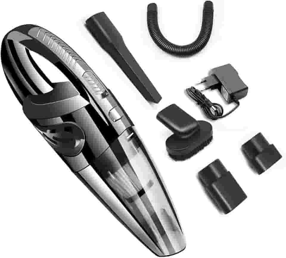 Aspirador de Pó e Àgua,PerfinㅤPortátil, Preto，Limpadores de carros