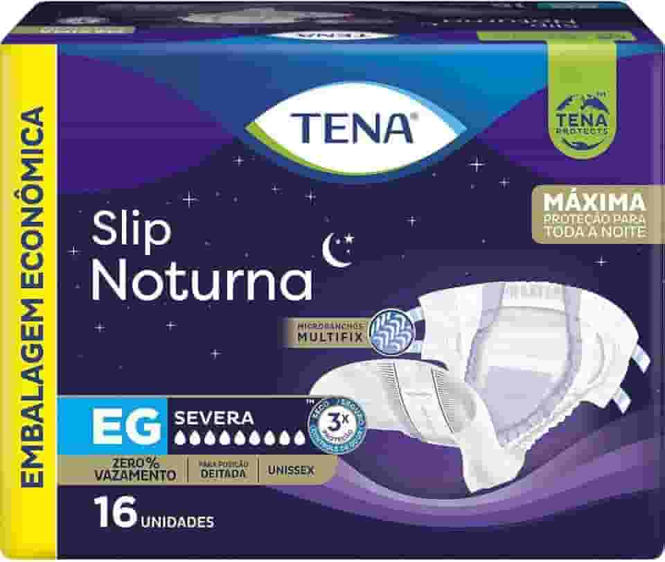 Tena Slip Noturna, Fralda Geriátrica para Incontinência Urinária, EG - 16 unidades